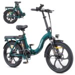 MilePort 1 Electric Bike for Adults with 36V 13AH Removable Battery, 20"*3.0" Fat Tire Folding Electric Bicycle with Top Speed ​​25KM/H &100KM Long Range, 250W Motor City Commuter Ebike