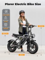 VARUN Electric Bike, 16" x 4.0 Fat Tire E-Bike with 48V 624Wh Battery, Max 62 Miles Range, LCD Display with 5 PAS, Full Suspension & Indicators, All-terrain Electric Dirt Bike for Adults and Teens