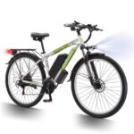 K820 250W Road Legal Electric Bike​ 40 Miles Range, 21 Speeds e bikes,Electric Bicycle Front Suspension,48V17.5AH Removable Waterproof Battery Commuter Ebike for UK Hills/City Riding