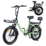 TWOFISH Electric Bike for Adults, 20"*3.0" Fat Tire Folding Electric Bicycle with 36V 17.8AH Removable Battery 7 Speed 25km/h 80-100km Range Disc Brake IP54 Waterproof, TF-2