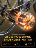 HITWAY BK7S Electric Bike 27.5/29 Inch E-bike, 36V 12.8Ah Removable Battery, 250W Motor up to 25 km/h, 50-80 km Range, MTB EBike City Commuter Electric Bicycle for Adults