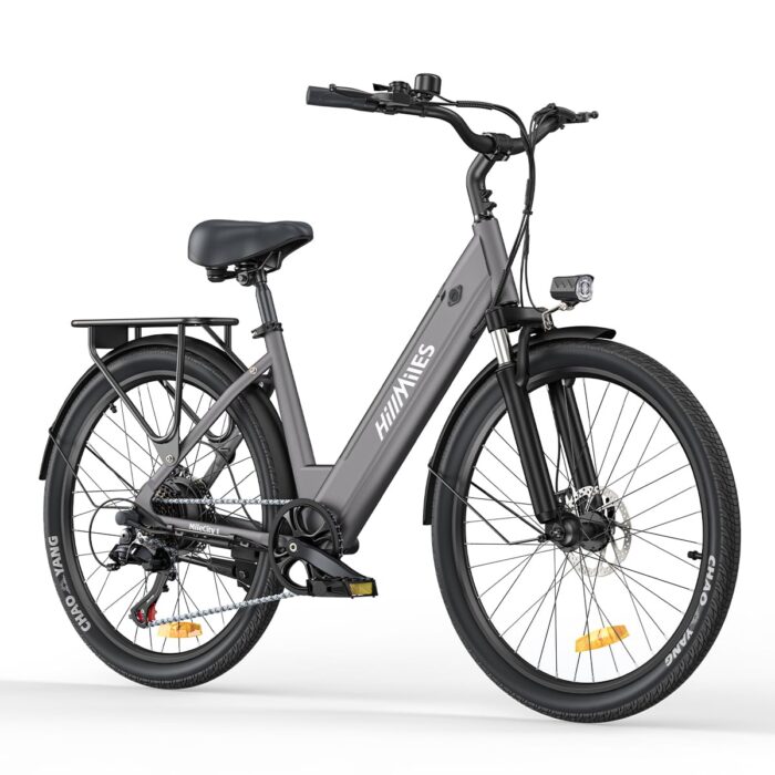 MileCity1 26" Electric Bike for Adults, 7 Speed ​​Electric Bicycle with 36V 13Ah Removable Battery, 25km/h & 80-100km Range E Bike for Urban Commuters with Rear Rack, IP65 Waterproof