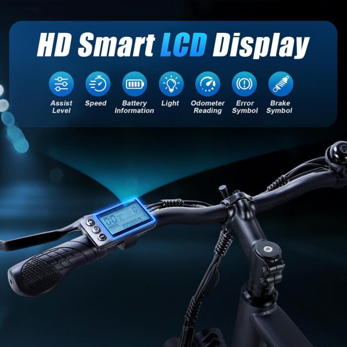 TWOFISH Electric Bike, 26" Electric Mountain Bike for Adults with 36V 15Ah Battery Max Range 100 KM 25KM/H 3 Riding Mode 7 Speed E Bike with Disc Brakes LED Display, TF-1