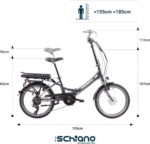 F.lli Schiano E-Star, Electric Bike for Adults, 20" Folding Bike, 36V 10.4Ah Removable Battery, 250W Motor, 40Nm, Commuter Ebike