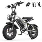VARUN Electric Bike, 16" x 4.0 Fat Tire E-Bike with 48V 624Wh Battery, Max 62 Miles Range, LCD Display with 5 PAS, Full Suspension & Indicators, All-terrain Electric Dirt Bike for Adults and Teens