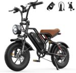 VARUN Electric Bike, 16" x 4.0 Fat Tire E-Bike with 48V 624Wh Battery, Max 62 Miles Range, LCD Display with 5 PAS, Full Suspension & Indicators, All-terrain Electric Dirt Bike for Adults and Teens