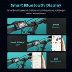 HITWAY E Bike BK6SL1-36V15.6Ah with 250W Motor, Electric bike 20 inch, 70-150km range, 7-speed, APP control, Foldable, IP54 waterproof pedelec,25km/h