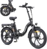 MilePort 1 Electric Bike for Adults with 36V 13AH Removable Battery, 20"*3.0" Fat Tire Folding Electric Bicycle with Top Speed ​​25KM/H &100KM Long Range, 250W Motor City Commuter Ebike