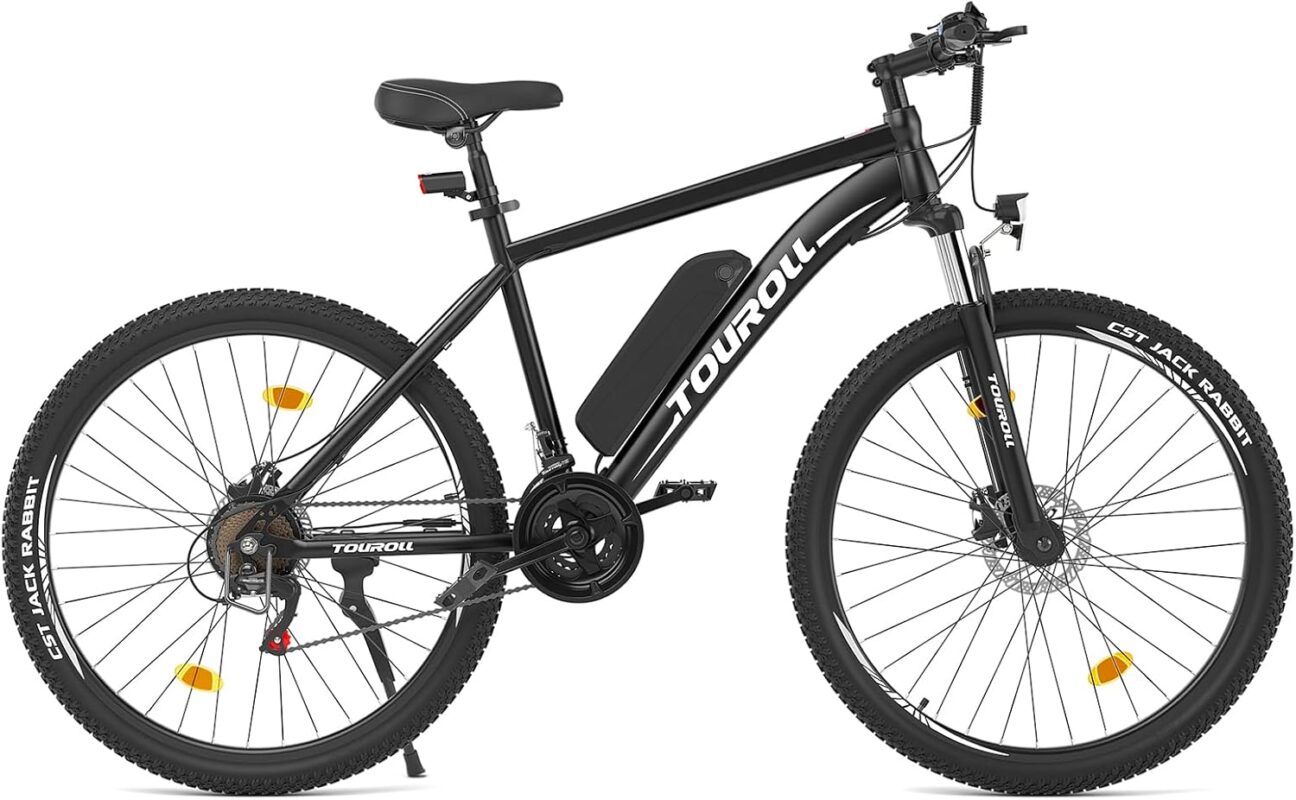 Touroll U1 Electric Mountain Bike, 26"/29'' Electric Bicycle Commute E-bike with 36V 13Ah Removable Battery, LED Display, Dual Disk Brake, 21 Speed, MTB for Teenagers and Adults