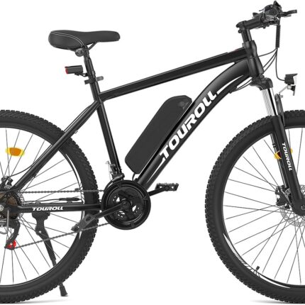 Touroll U1 Electric Mountain Bike, 26"/29'' Electric Bicycle Commute E-bike with 36V 13Ah Removable Battery, LED Display, Dual Disk Brake, 21 Speed, MTB for Teenagers and Adults