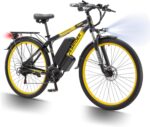 K820 250W Road Legal Electric Bike​ 40 Miles Range, 21 Speeds e bikes,Electric Bicycle Front Suspension,48V17.5AH Removable Waterproof Battery Commuter Ebike for UK Hills/City Riding