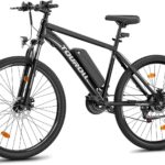 Touroll U1 Electric Mountain Bike, 26"/29'' Electric Bicycle Commute E-bike with 36V 13Ah Removable Battery, LED Display, Dual Disk Brake, 21 Speed, MTB for Teenagers and Adults