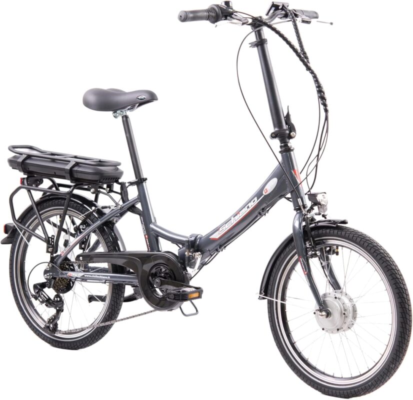 F.lli Schiano E-Star, Electric Bike for Adults, 20" Folding Bike, 36V 10.4Ah Removable Battery, 250W Motor, 40Nm, Commuter Ebike