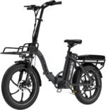 HITWAY E Bike BK6SL1-36V15.6Ah with 250W Motor, Electric bike 20 inch, 70-150km range, 7-speed, APP control, Foldable, IP54 waterproof pedelec,25km/h