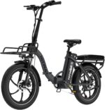 HITWAY E Bike BK6SL1-36V15.6Ah with 250W Motor, Electric bike 20 inch, 70-150km range, 7-speed, APP control, Foldable, IP54 waterproof pedelec,25km/h