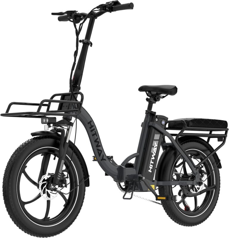 HITWAY E Bike BK6SL1-36V15.6Ah with 250W Motor, Electric bike 20 inch, 70-150km range, 7-speed, APP control, Foldable, IP54 waterproof pedelec,25km/h
