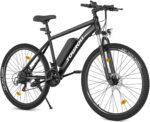 Touroll U1 Electric Mountain Bike, 26"/29'' Electric Bicycle Commute E-bike with 36V 13Ah Removable Battery, LED Display, Dual Disk Brake, 21 Speed, MTB for Teenagers and Adults