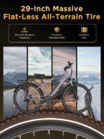 HITWAY BK7S Electric Bike 27.5/29 Inch E-bike, 36V 12.8Ah Removable Battery, 250W Motor up to 25 km/h, 50-80 km Range, MTB EBike City Commuter Electric Bicycle for Adults