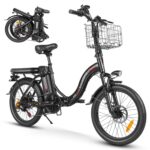SAMEBIKE Foldable Electric Bike for Adults,20" Fat Tire Ebike with 7 Speed, Max Range 110KM, Dual Shock Absorber, E-bike for Commuting and Off-Road Adventures