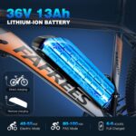 Fafrees Electric Bike, 26" Electric Bikes for Adults, 36V 13Ah Removable Battery Pedal Assist Ebikes for Men Women, 250W Electric Bicycle for City, 25KM/H 21-Speed MTB, HAILONG ONE Black