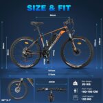 Fafrees Electric Bike, 26" Electric Bikes for Adults, 36V 13Ah Removable Battery Pedal Assist Ebikes for Men Women, 250W Electric Bicycle for City, 25KM/H 21-Speed MTB, HAILONG ONE Black