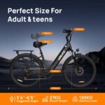 URLIFE 26" Electric Bikes for Adults, Mountain Bike with LCD Display, 36V 13AH Removable Battery 250W Powerful Motor, 7-Speed Derailleur 80KM Max Range Ebike Commute MTB
