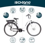 F.lli Schiano E-Moon, Electric Bike for Adults, 28" City Bike, 36V 13Ah Removable Battery, 250W Motor, 40Nm, Commuter E bike