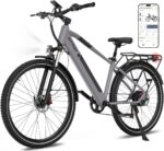 HITWAY BK7S Electric Bike 27.5/29 Inch E-bike, 36V 12.8Ah Removable Battery, 250W Motor up to 25 km/h, 50-80 km Range, MTB EBike City Commuter Electric Bicycle for Adults