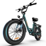 URLIFE Electric Bike for Adults, 20" x 3.0 Fat Tire Electric Bicycle with Colorful Display, 250W Motor Ebike, 48V 13Ah Removable Battery, 100 KM Max, All-Terrain E-Bike for Adults and Teens