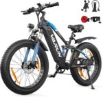 VARUN Electric Bikes for Adults, 26'' 4.0 Fat Tire E Bike with 48V 864Wh Battery, 150KM Longe Range, 80NM 250W Motor, LCD Display with 5 PAS, Full Suspension Electric Bicycle for All Terrains