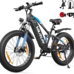VARUN Electric Bikes for Adults, 26'' 4.0 Fat Tire E Bike with 48V 864Wh Battery, 150KM Longe Range, 80NM 250W Motor, LCD Display with 5 PAS, Full Suspension Electric Bicycle for All Terrains