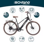 F.lli Schiano E-Voke, Electric Bike for Adults, 28" Trekking Bike, 36V 11.6Ah Removable Battery, 250W Motor, 50Nm, Commuter Ebike