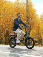 MilePort 1 Electric Bike for Adults with 36V 13AH Removable Battery, 20"*3.0" Fat Tire Folding Electric Bicycle with Top Speed ​​25KM/H &100KM Long Range, 250W Motor City Commuter Ebike