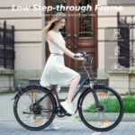 VARUN Electric Bike, 28'' City Electric Bicycle with 48V 10.4Ah Removable Battery, 55Nm 250W Motor, 100km Range, LCD Display Commuter E-bikes for Adults