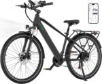HITWAY BK7S Electric Bike 27.5/29 Inch E-bike, 36V 12.8Ah Removable Battery, 250W Motor up to 25 km/h, 50-80 km Range, MTB EBike City Commuter Electric Bicycle for Adults