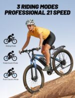 DUOTTS C29 Electric Bike, 29'' E-Mountain Bike with 48V 15Ah Removable Battery & 250W Powerful Motor, Professional 21-Speed with LCD Display, Electric Commuter Bicycle for Adults Men and Women