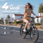 VARUN Electric Bike, 28'' City Electric Bicycle with 48V 10.4Ah Removable Battery, 55Nm 250W Motor, 100km Range, LCD Display Commuter E-bikes for Adults