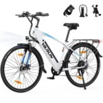 VARUN Electric Bike, 28'' City Electric Bicycle with 48V 10.4Ah Removable Battery, 55Nm 250W Motor, 100km Range, LCD Display Commuter E-bikes for Adults