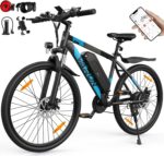 VARUN Electric Bike, 27.5" Electric Mountain Bikes with 48V 13Ah (624Wh) Removable Battery, APP, 250W 55Nm Motor, 21 Speed Gear, E-bike for Men and Women