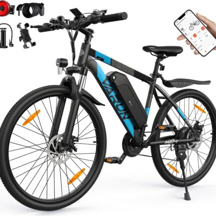 VARUN Electric Bike, 27.5" Electric Mountain Bikes with 48V 13Ah (624Wh) Removable Battery, APP, 250W 55Nm Motor, 21 Speed Gear, E-bike for Men and Women