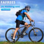 Fafrees Electric Bike, 26" Electric Bikes for Adults, 36V 13Ah Removable Battery Pedal Assist Ebikes for Men Women, 250W Electric Bicycle for City, 25KM/H 21-Speed MTB, HAILONG ONE Black