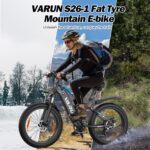 VARUN Electric Bikes for Adults, 26'' 4.0 Fat Tire E Bike with 48V 864Wh Battery, 150KM Longe Range, 80NM 250W Motor, LCD Display with 5 PAS, Full Suspension Electric Bicycle for All Terrains