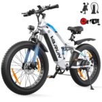 VARUN Electric Bikes for Adults, 26'' 4.0 Fat Tire E Bike with 48V 864Wh Battery, 150KM Longe Range, 80NM 250W Motor, LCD Display with 5 PAS, Full Suspension Electric Bicycle for All Terrains