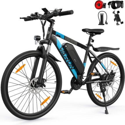 VARUN Electric Bikes for Adults, 27.5" Electric Mountain Bike with 48V 624Wh Battery, 55Nm 250W Motor, LCD Display, 5 Riding Mode, M27-1 E-Bike with 21 Speed Gear, Mileage up to 100KM