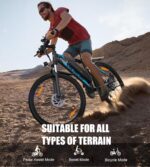VARUN Electric Bike, 27.5" Electric Mountain Bikes with 48V 13Ah (624Wh) Removable Battery, APP, 250W 55Nm Motor, 21 Speed Gear, E-bike for Men and Women