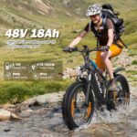 VARUN Electric Bikes for Adults, 26'' 4.0 Fat Tire E Bike with 48V 864Wh Battery, 150KM Longe Range, 80NM 250W Motor, LCD Display with 5 PAS, Full Suspension Electric Bicycle for All Terrains